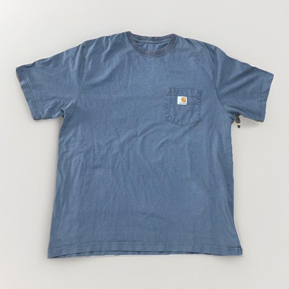 Carhartt Men's Loose Fit Pocket Tee Heavyweight Size L Blue Retired Color